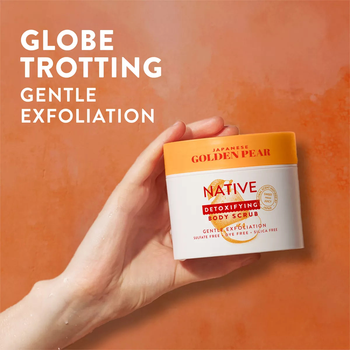 Native Limited Edition Global Flavors Gentle Exfoliating Scrub - Japanese Golden Pear - 12 Fl Oz: Paraben-Free, Sulfate-Free, Whole Body Use