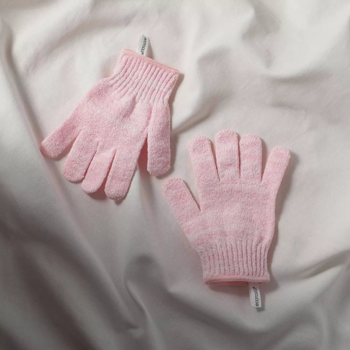 Ecotools Exfoliating Bath + Shower Gloves - Pink: Body Application Whole Body, 2 Pieces