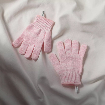 Ecotools Exfoliating Bath + Shower Gloves - Pink: Body Application Whole Body, 2 Pieces