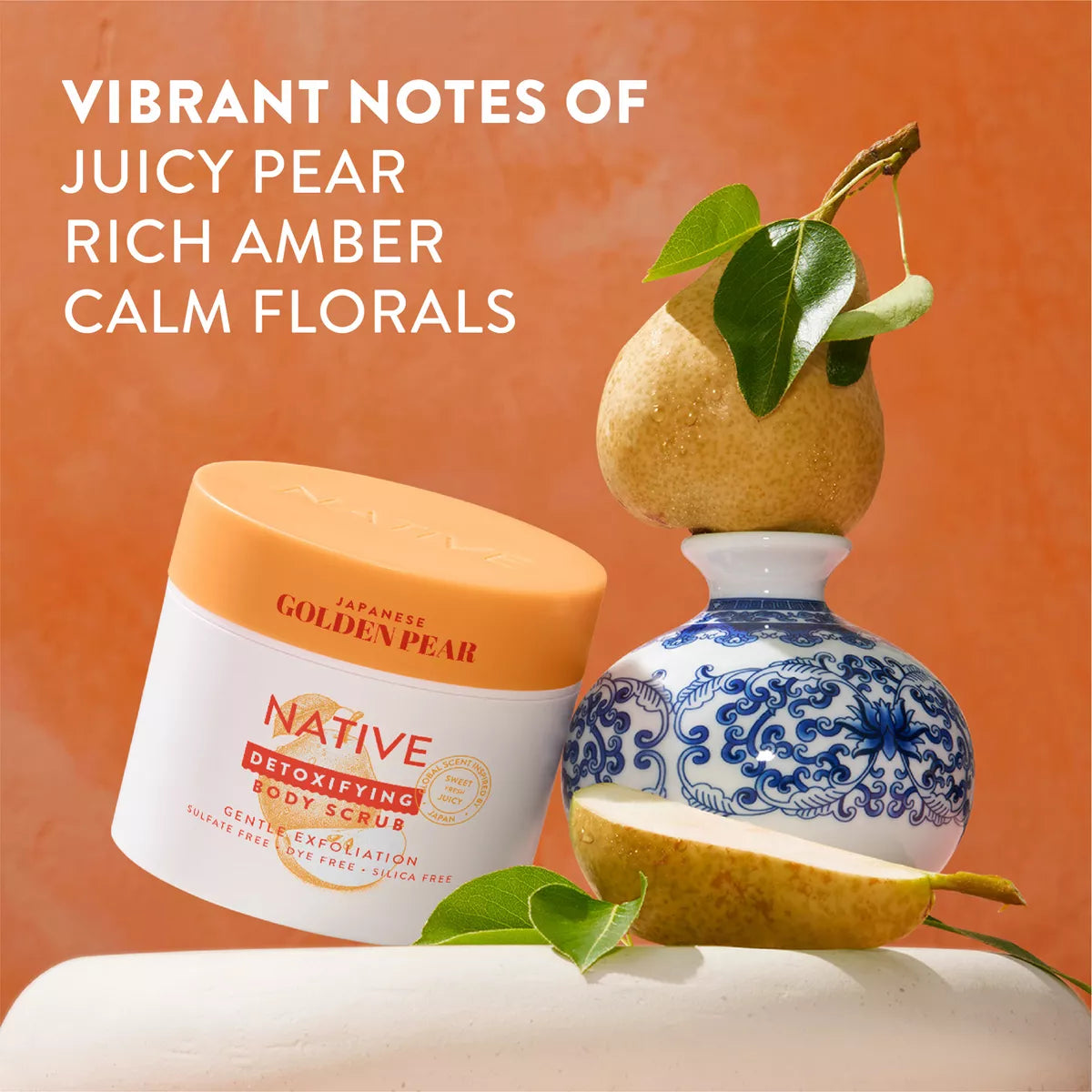 Native Limited Edition Global Flavors Gentle Exfoliating Scrub - Japanese Golden Pear - 12 Fl Oz: Paraben-Free, Sulfate-Free, Whole Body Use