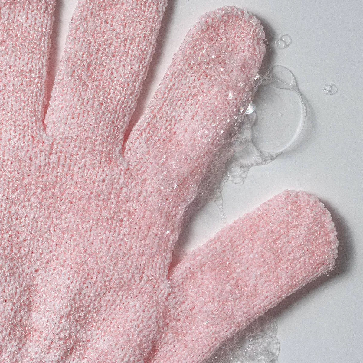Ecotools Exfoliating Bath + Shower Gloves - Pink: Body Application Whole Body, 2 Pieces