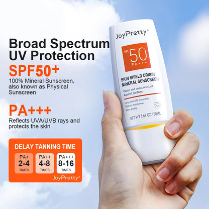 Vitamin C Skincare Set Dark Spots Lightening SPF 50 Whitening Sunscreen Cleanser Serum Cream Dark Circle Skin Care JoyPretty