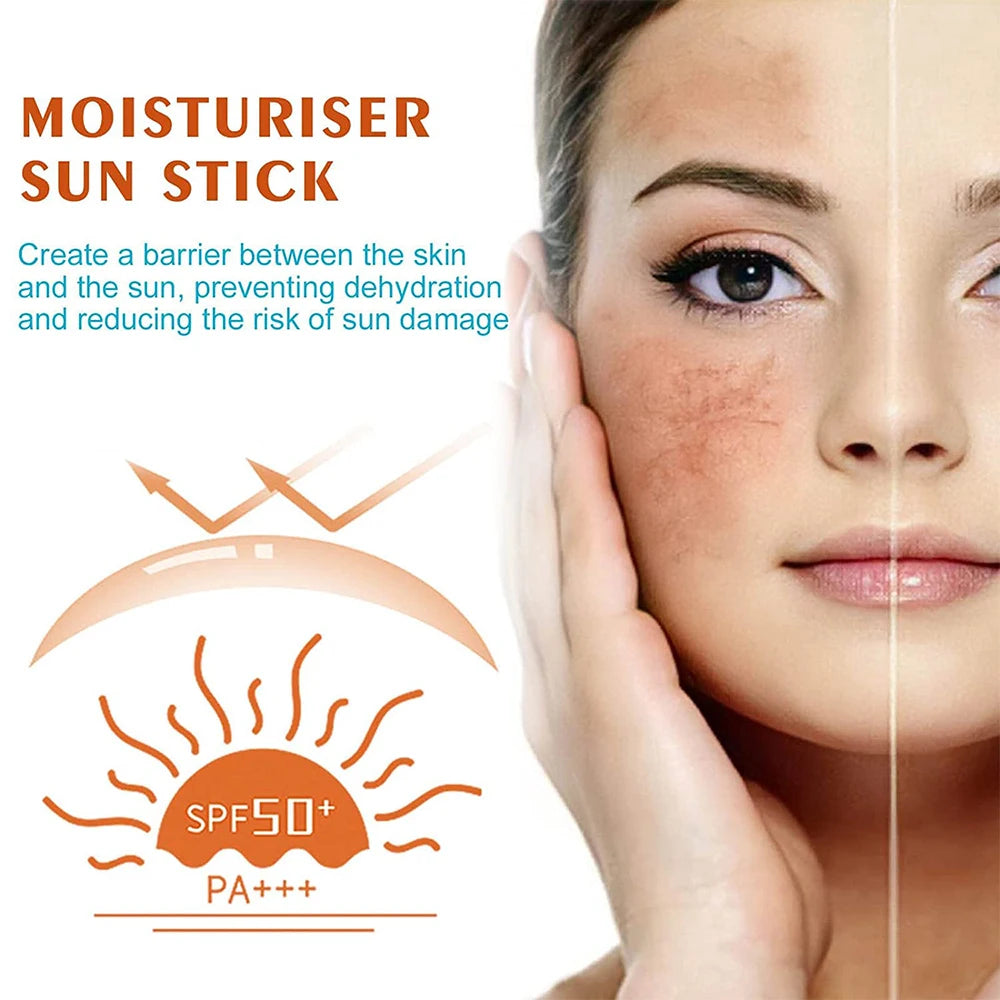 18ml Sunscreen Stick Anti-UV Moisturizing Preventing Sunburn Whitening Matte Summer Brightening Refreshing Skin Cream Woman Use