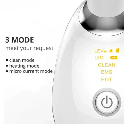 7 Color EMS Neck Beauty Device Face Lifting Massager Double Chin Remover Anti Wrinkle LED Photon Skin Tightening Facial Massager