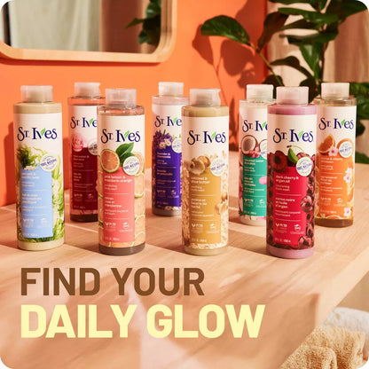 St. Ives Oatmeal & Shea Butter Plant-Based Body Wash Soap - 22 Fl Oz: Paraben-Free, Soothing, for All Skin Types, Hydrating